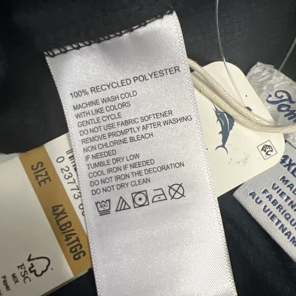 Tommy Bahama *Naples Bay* Mens Swim Trunks Size 4XLB Black NEW $90 - Picture 9 of 12